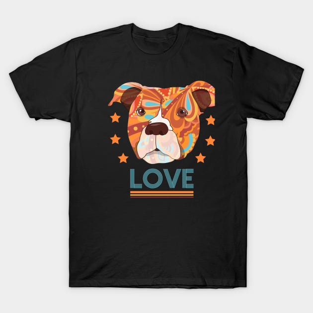 Pitbull Love T-Shirt by madeinchorley